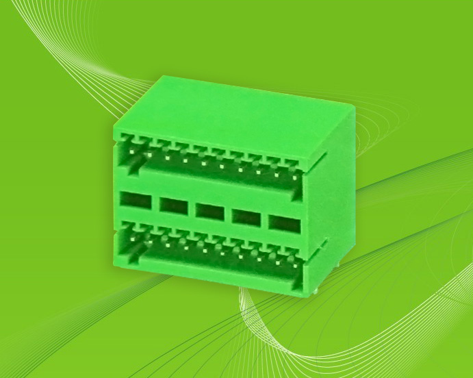 Pluggable Terminal Block for Dual-Row Cables with 2.5mm Pin Spacing