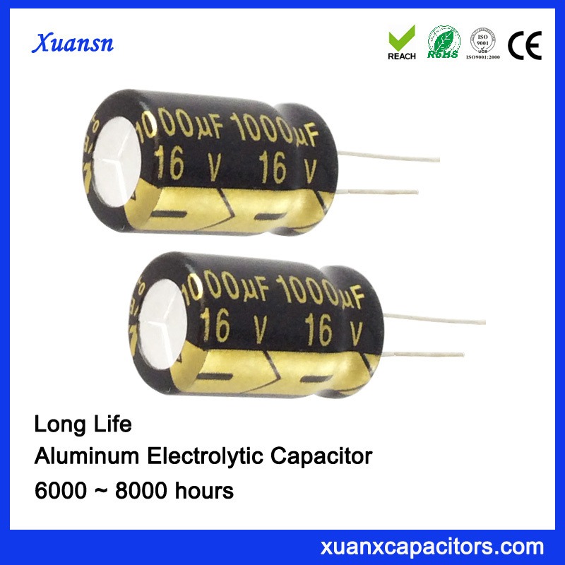 1000UF 16V 105c Capacitors Larger Capacity Radial Capacitor