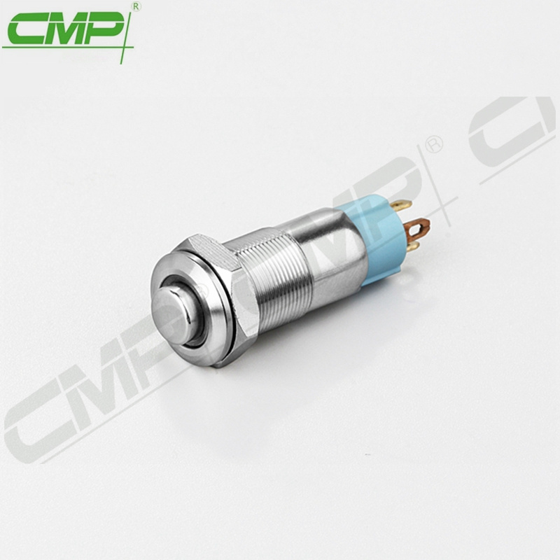 CMP Metal 10mm Latching Mini LED Illuminated Push Button Switch