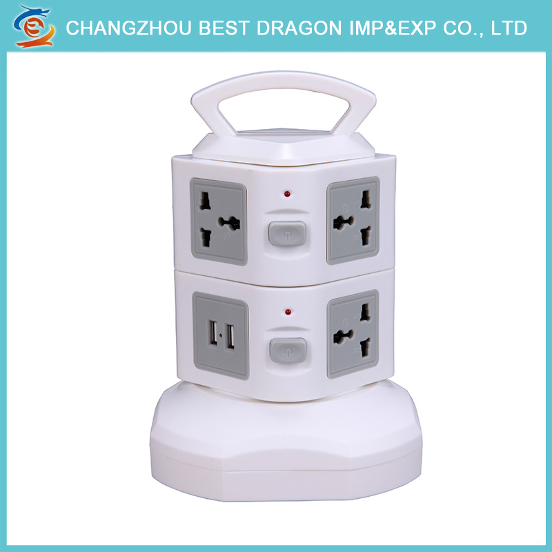 10A 5V 8 Way Four Tower Power Socket Household Electrical Appliances