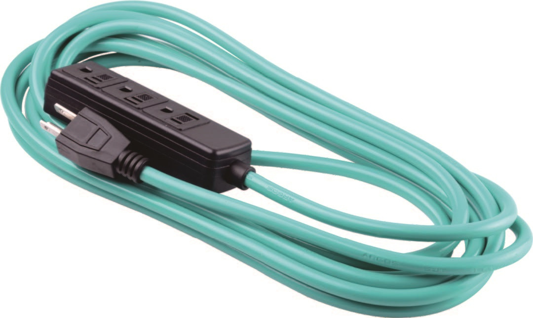 Mexico Style 3 Outlet Utility Extension Cord, Power Cord 07-Ggpt651