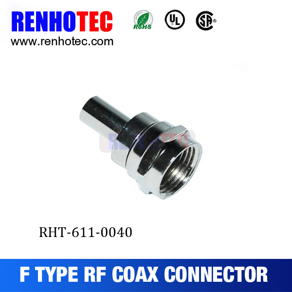 Low Cost CATV Appliance Cable Compression F Male Connector
