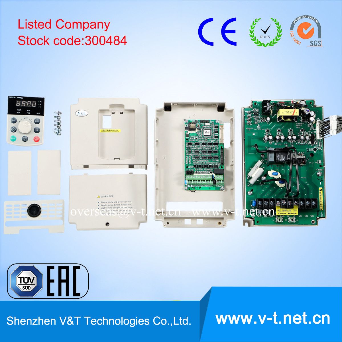 Excellent Performance Inverters with Removable Keypads & Remote Control Cable