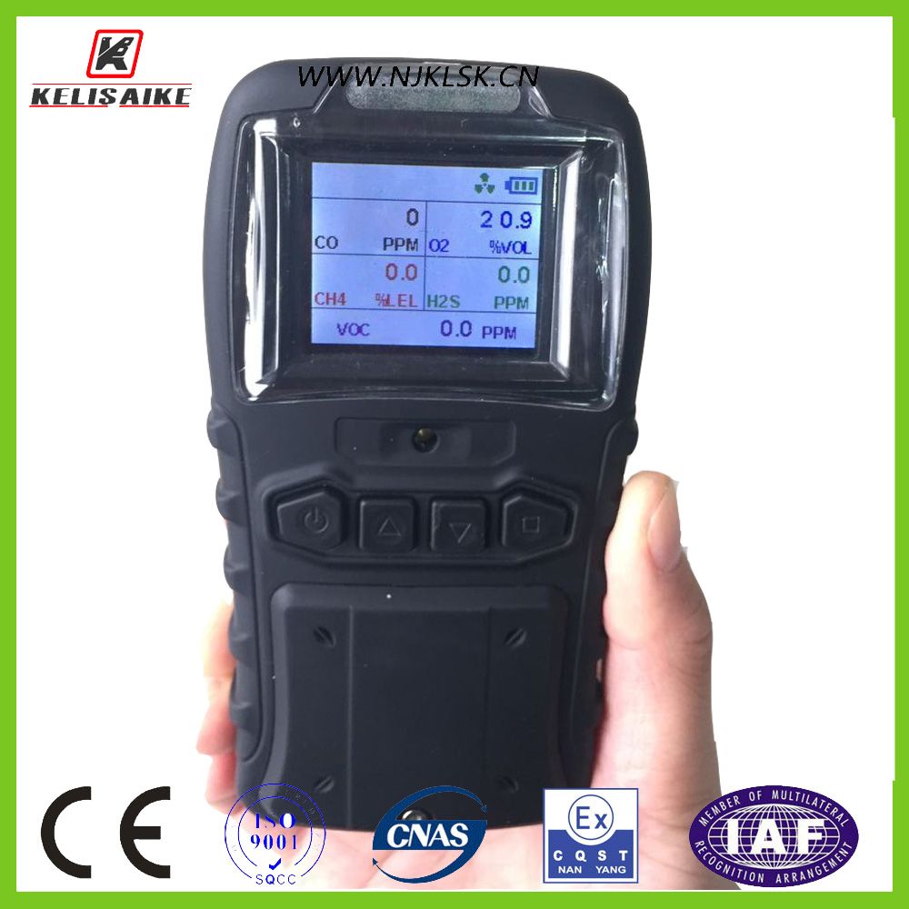 Confined Space Pump Probe Portable Multi Gas Detector
