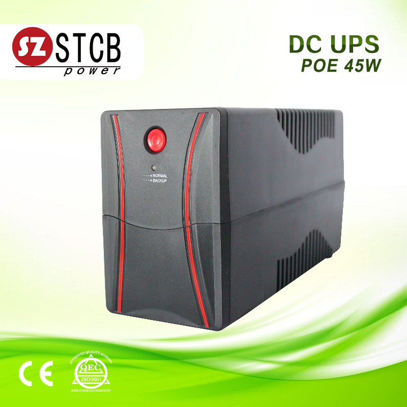 Poe 45W DC UPS 9V 12V Output and 15V/24V Poe