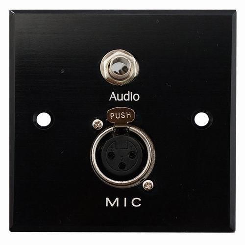 Aluminum XLR Wall Socket, Face Plate (9.2072)