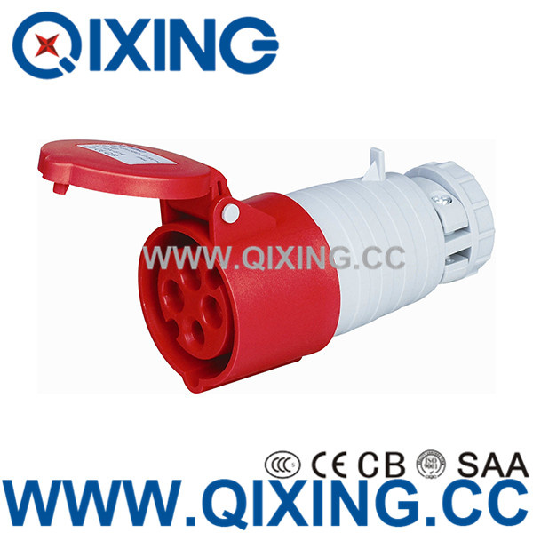 Cee 16A Red 4 Pins 3 Phase Connector