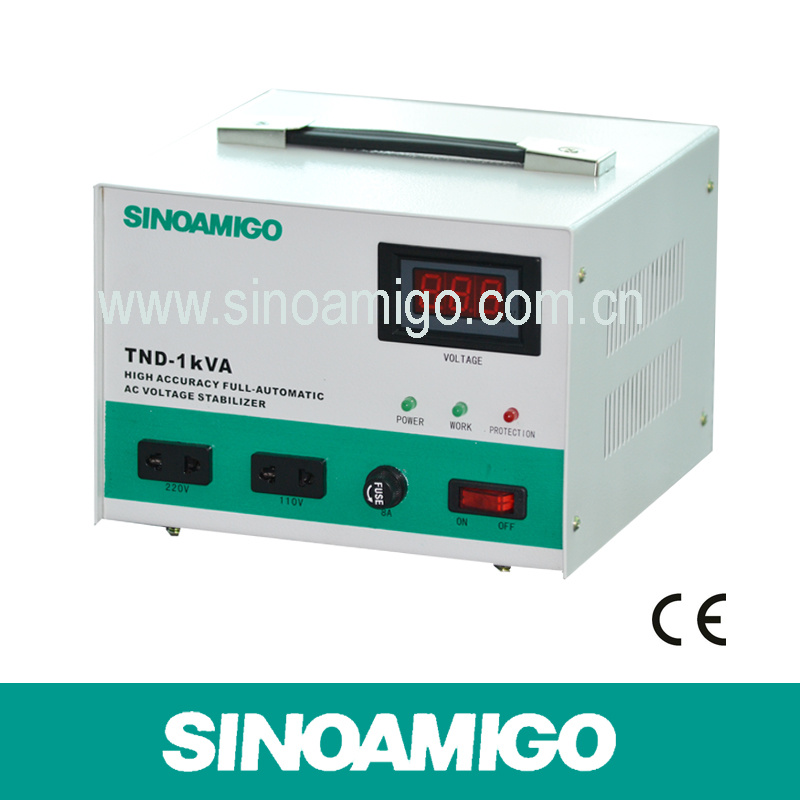 1kVA AC Voltage Regulator with Ce (Model: TND-1kVA)