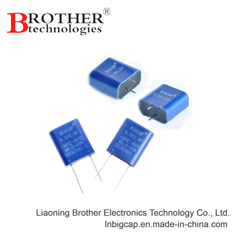 Full Seal Structure 85c 95%Rh 5.5V 1.0f Farad Capacitor/Supercapacitor