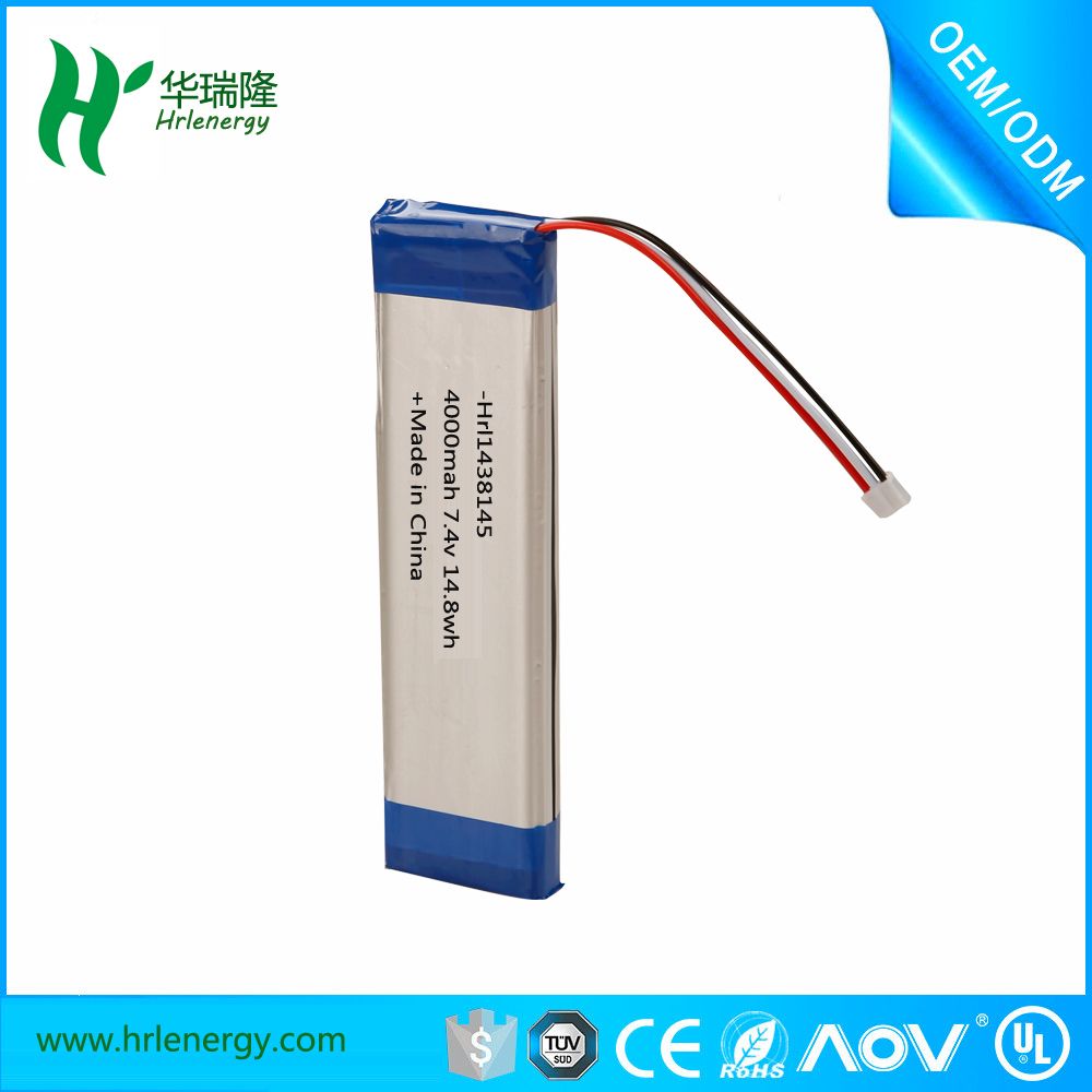 Cell Battery 7.4V/4ah with PCM Li-Po Battery Pack