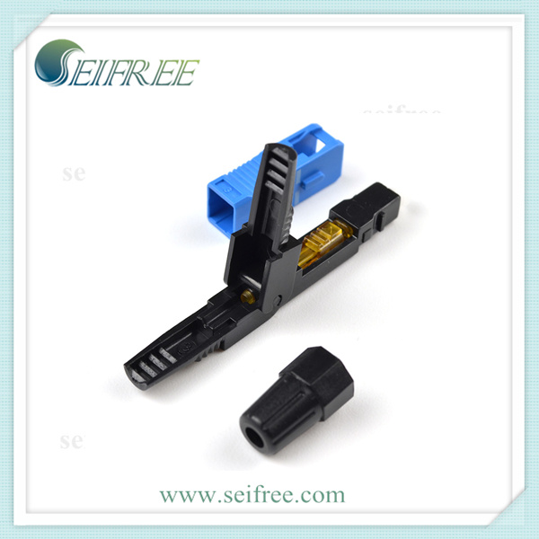 Sc Fiber Optic Fast Connector, Quick Field Assembly Sc/Upc Drop Cable Connector