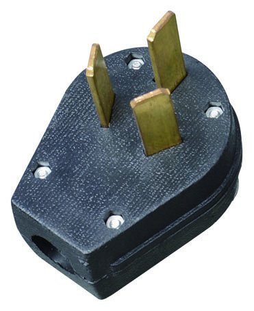 50 AMP, 125/250 Volt, NEMA 10-30p/10-50p, 2p, 3W, Straight Blade Plug
