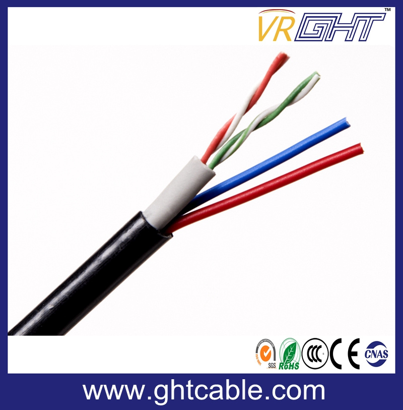Security Alarm Cable 2pair LAN Cable Plus Power Cable