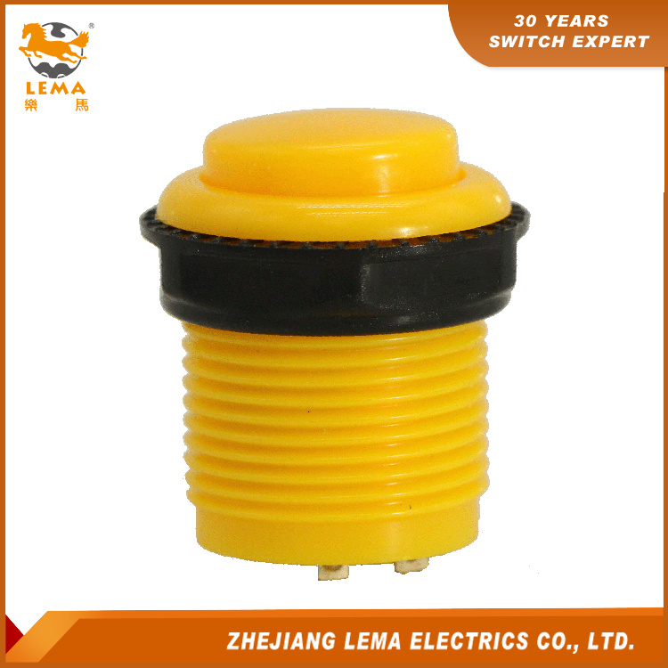 Electrical 3A 8A 16A 27.4mm Yellow Push Button Micro Switch Pbs-010