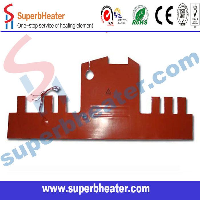 Customized Silicone /Rubber Heater 220V 30X30 Cm / with Power Cable Thermistor Wire
