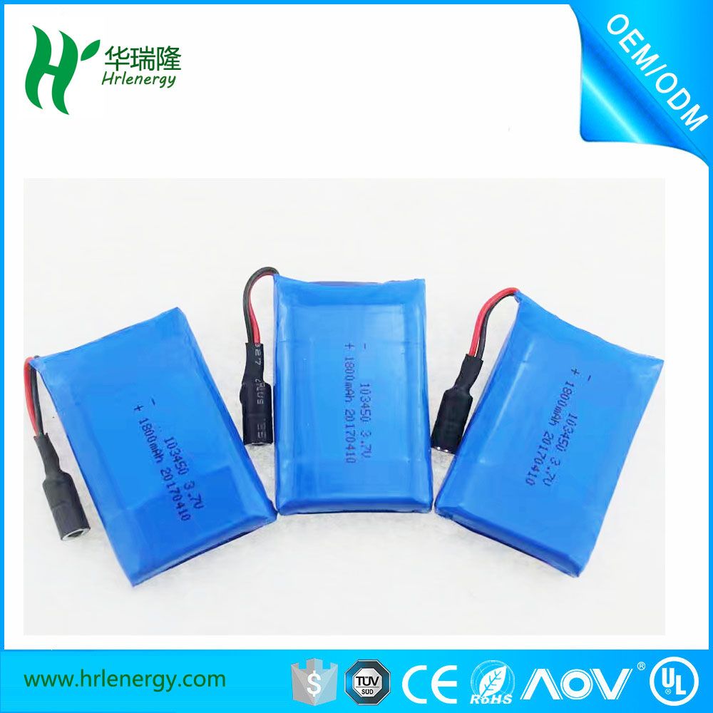 3.7V 103450 1800mAh Li Polymer Battery