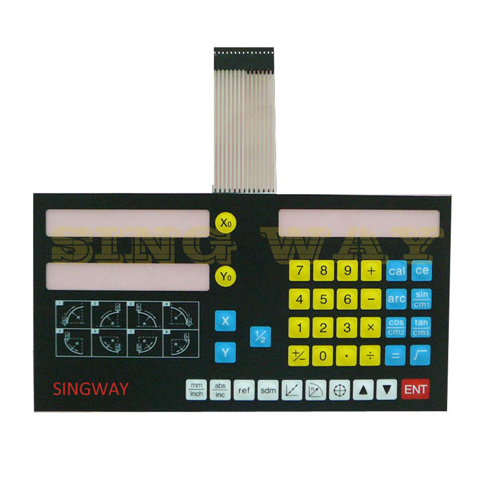 Chinese Products Customize Push Button Membrane Switches for Remote Control