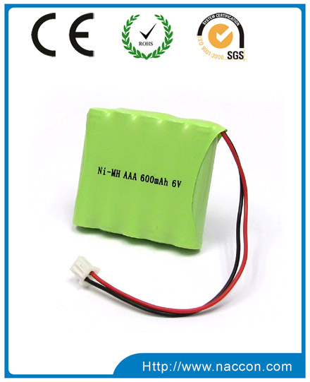 Rechargeable NiMH Battery Pack 600mAh