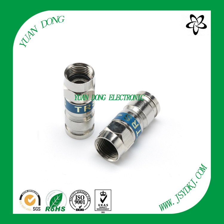 RG6 Cable Compression Type F Male Crimp Connector CATV Connector
