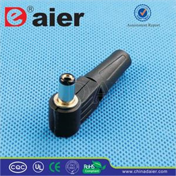2.1 X 5.5mm Black Color Male DC Plug