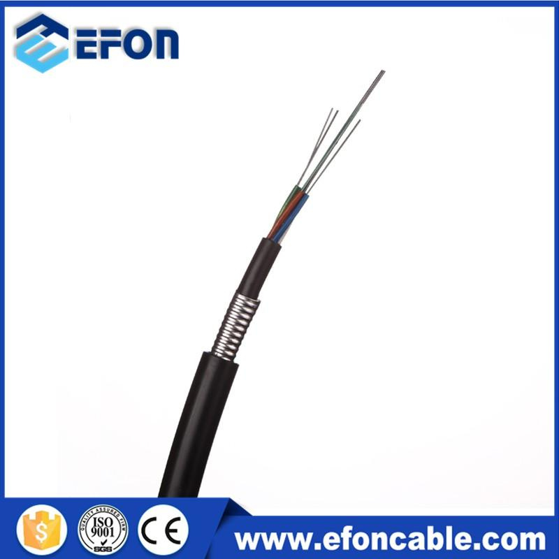 Direct Buried 12/24/48 Core Singlemode G652D Fiber Optical Cable