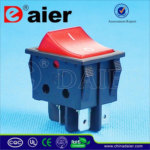 CQC Illuminated T125 Rocker Switch Plasitic Electrical Rocker Switch