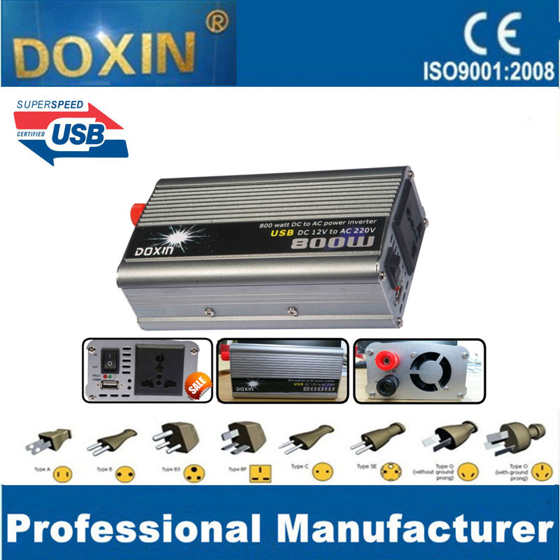 Car Msw DC to AC Inverter 800W with USB