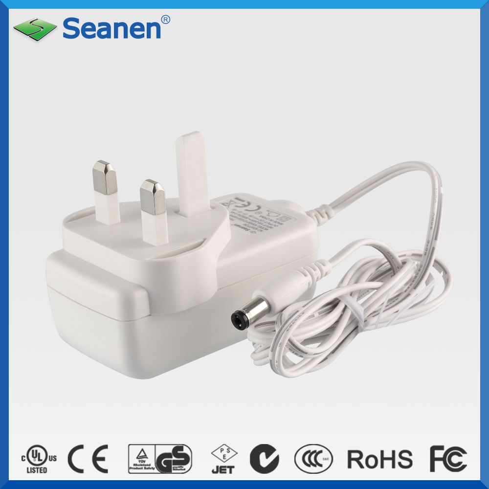 24W 100-240V AC 12V 2A BS DC Switching Power Adapter
