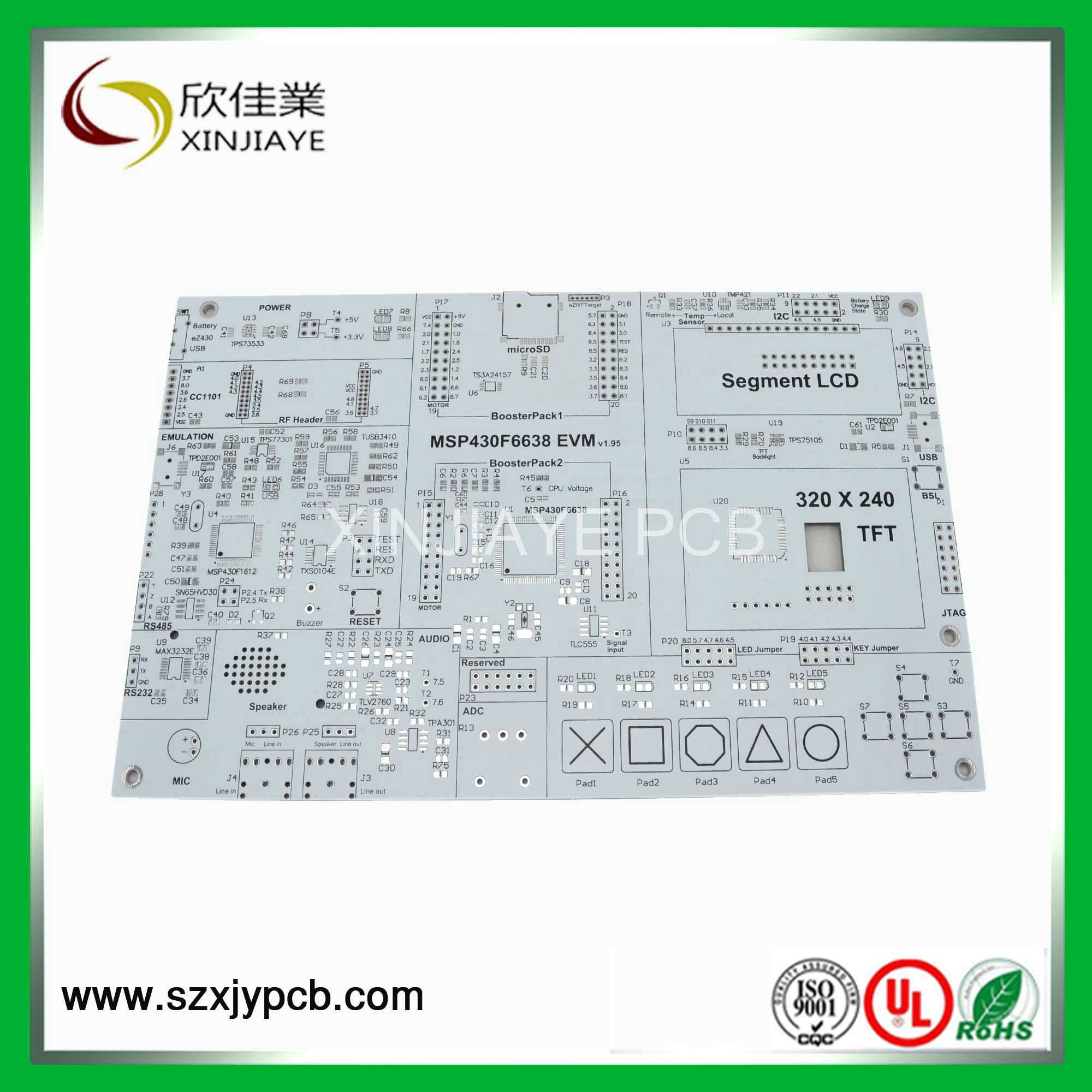 Electronic Refrigerator PCB Board with White Solder Mask