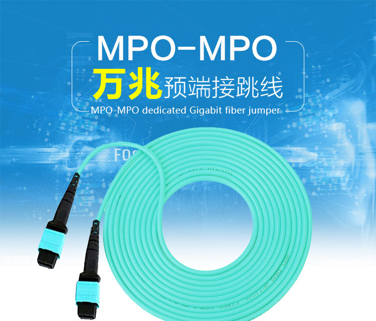 24 Cores MTP/MPO Fiber Optic Patch Cord