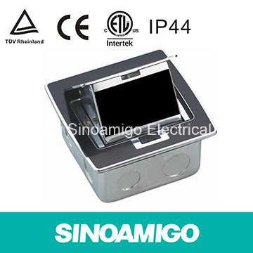 IP44 Power Receptacle Outlet Box with Changeable Modules Floor Socket
