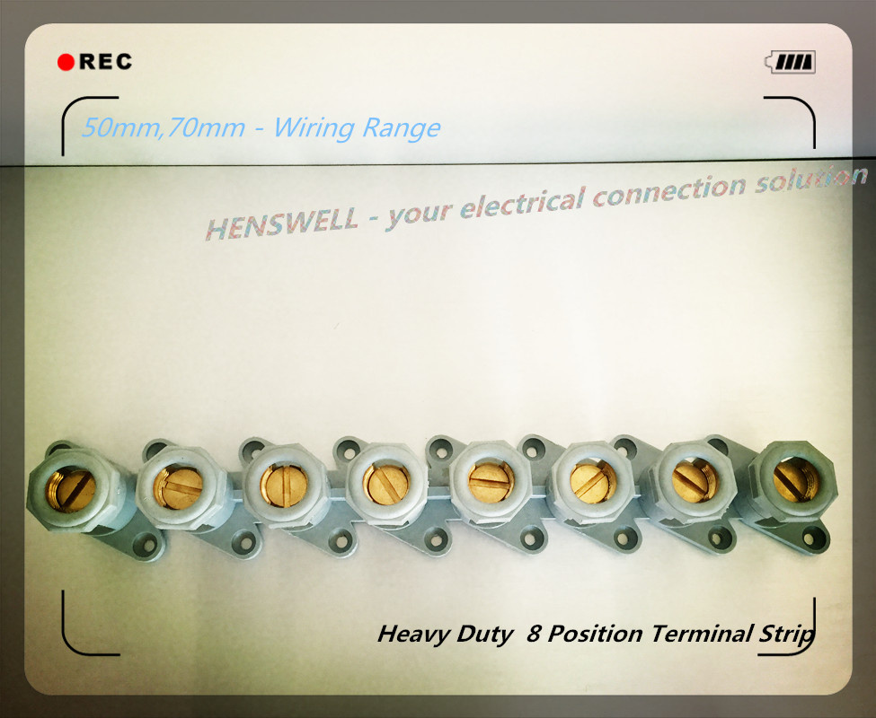 50mm, 70mm Range Brass Wiring Terminal Strip