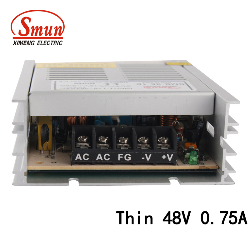Smun SMB-35-48 35W 48VDC 0.75A Thin Type Switching Power Supply