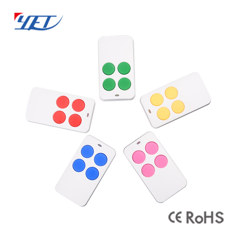 433MHz RF Code Remote Control Copy 4 Channel Cloning Duplicator Key Fob a Distance Learning Electric Garage Door Controller Yet2111