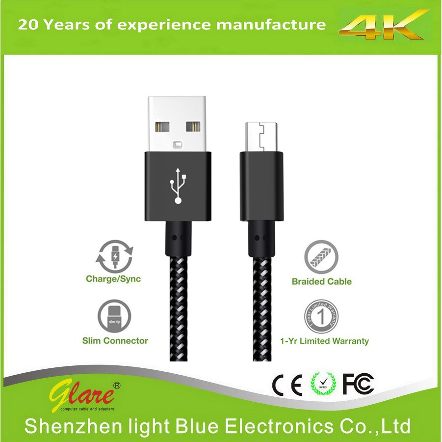 PVC Charger Micro USB Cable for Android