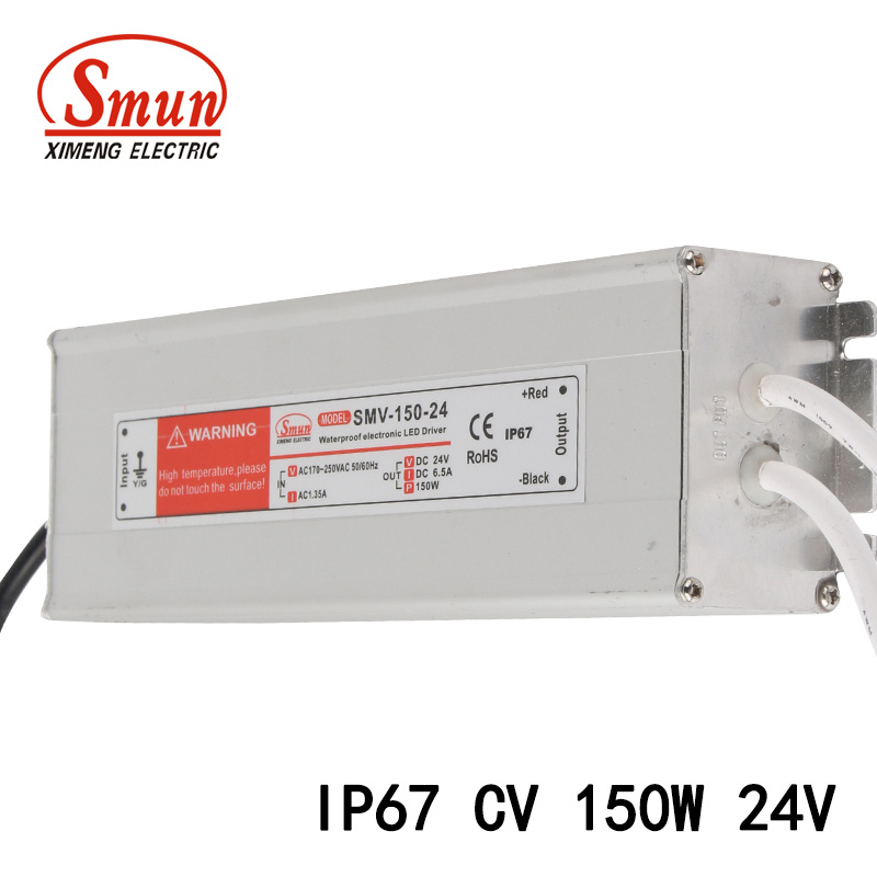 150W 24VDC 6.25A Constant Voltage IP67 LED Switching Power Supply
