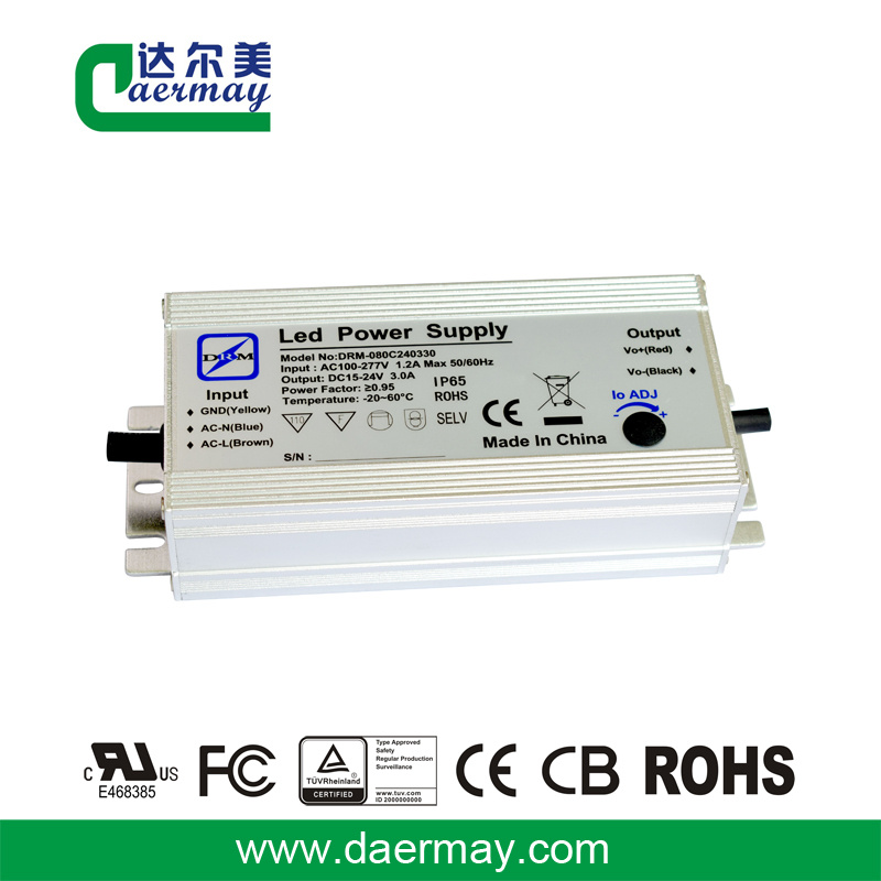 Constant Current LED Driver 80W 24V IP65