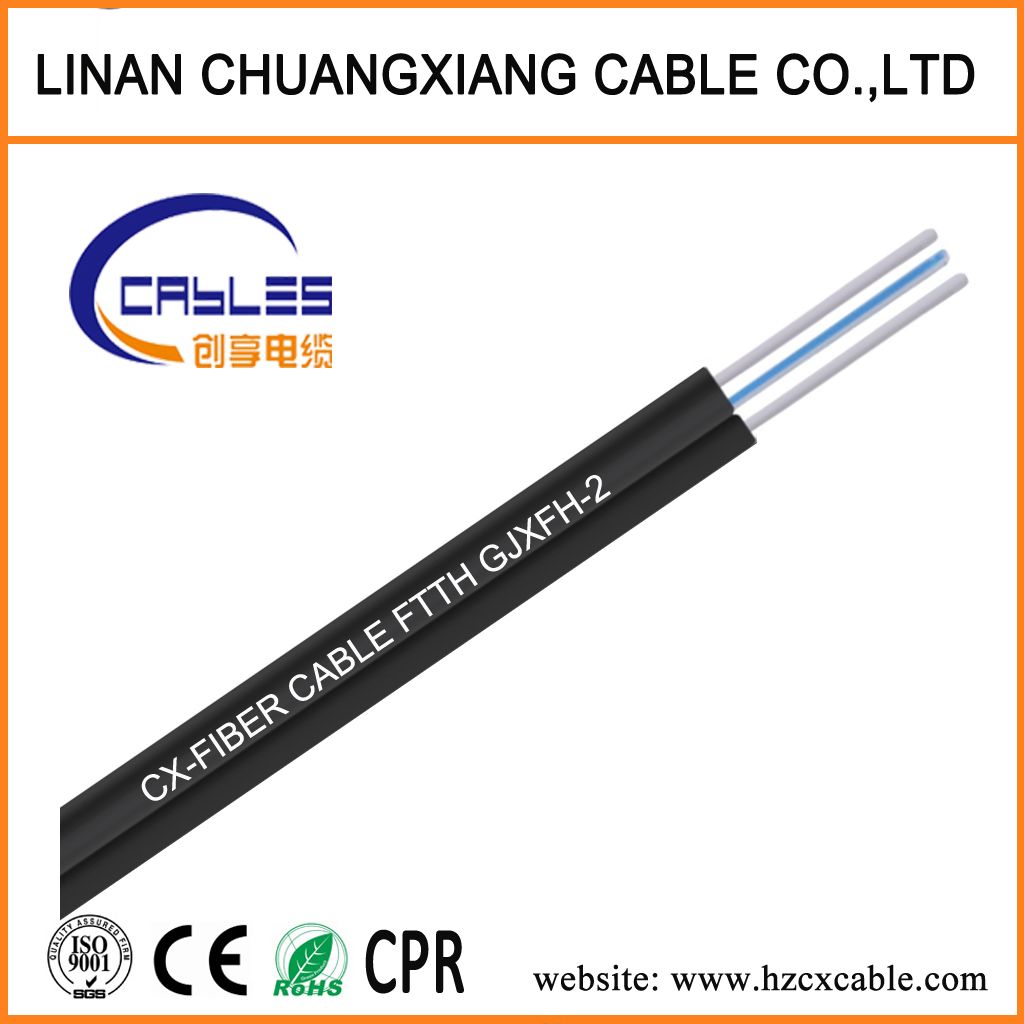 Optical Fiber Cable FTTH Drop Cable GJXFH