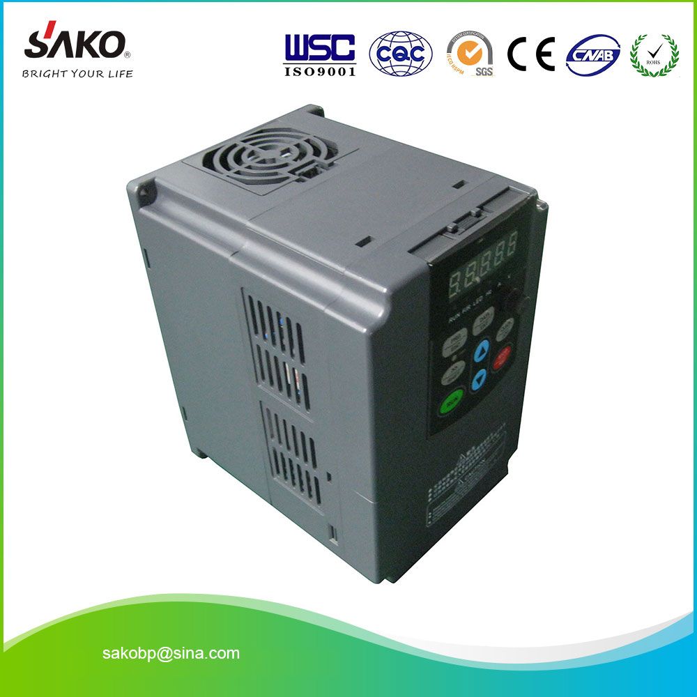 Sako 380V Three Phase Input 1.5kw 2HP VFD Variable Frequency Drive Inverter for Motor Speed Control