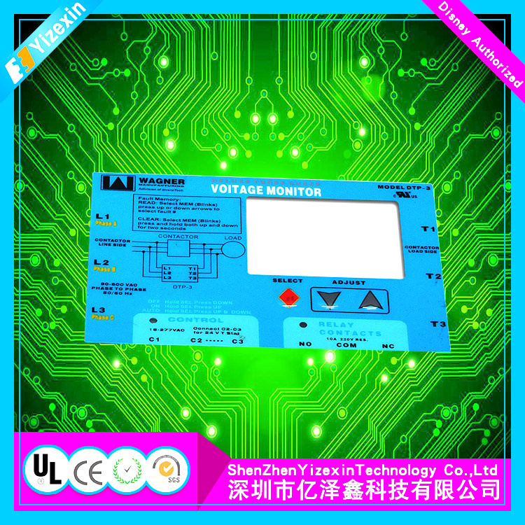 Top Seller Touch Screen Membrane Switch Graphic Overlay Panel
