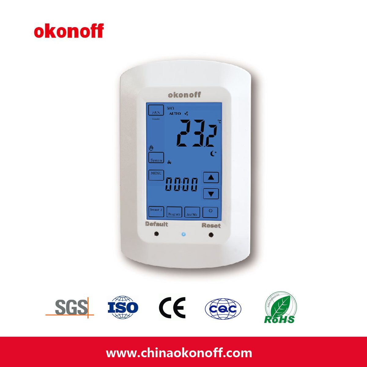 UL Touch Screen Room Heating Thermostat (TSP760EP-2)