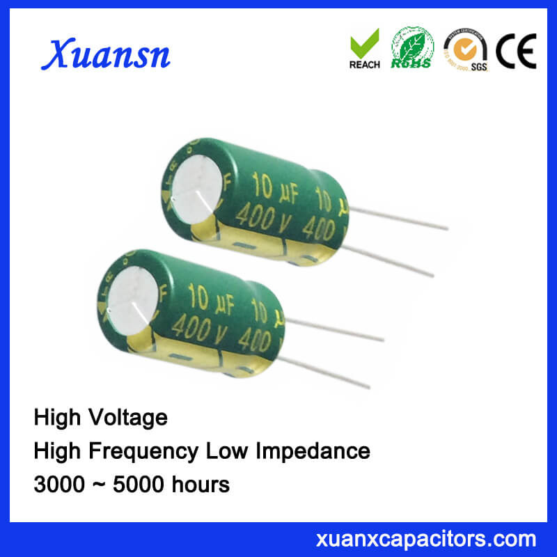 Pet 10UF 400V Electrolytic Capacitor for Adapter