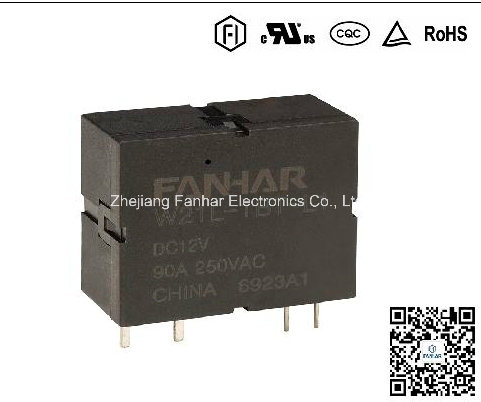 90A 250VAC Relays with TUV Certification