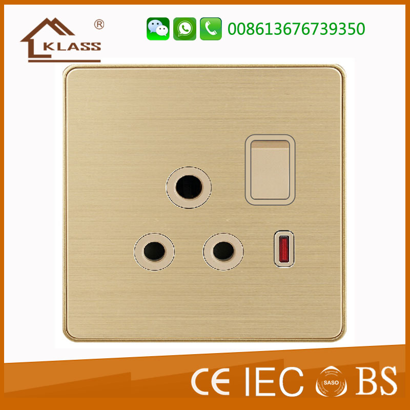 15A Electric Wall Socket Outlet with Saso Certificate