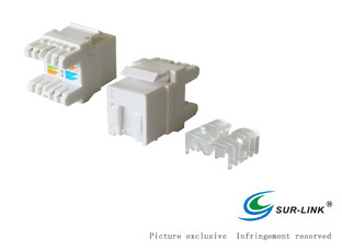 UTP Cat. 6 Keystone Jack 180 Degree Short Type