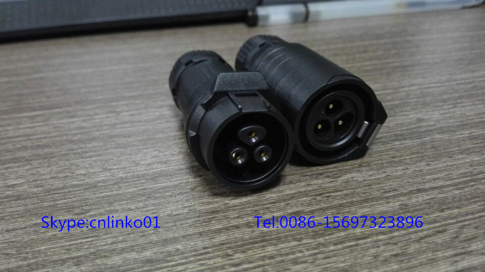 Lp16 Waterproof Connector for Lighting System and Audio/ 3pin Connector