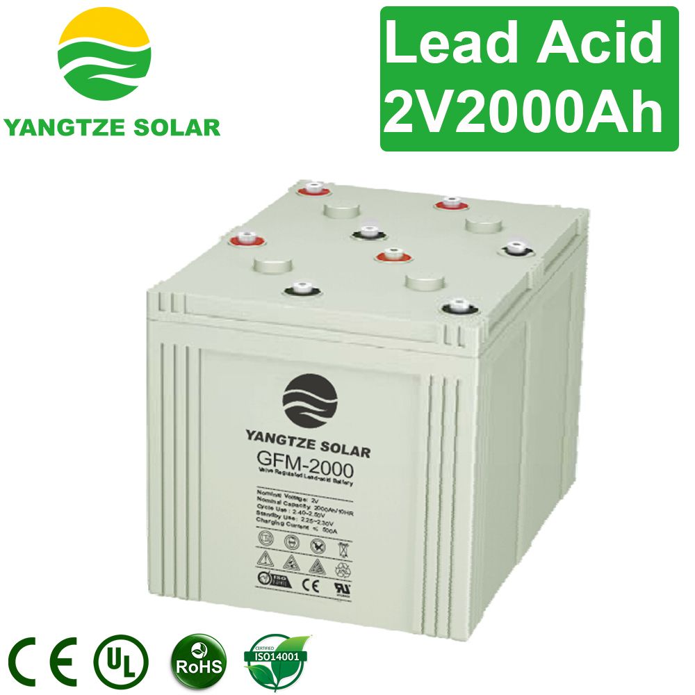 High Capacity 2V 2000ah Battery