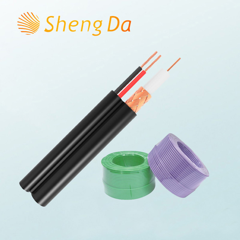 High Speed Digital Communication Coaxial Rg59 Cable Siamese