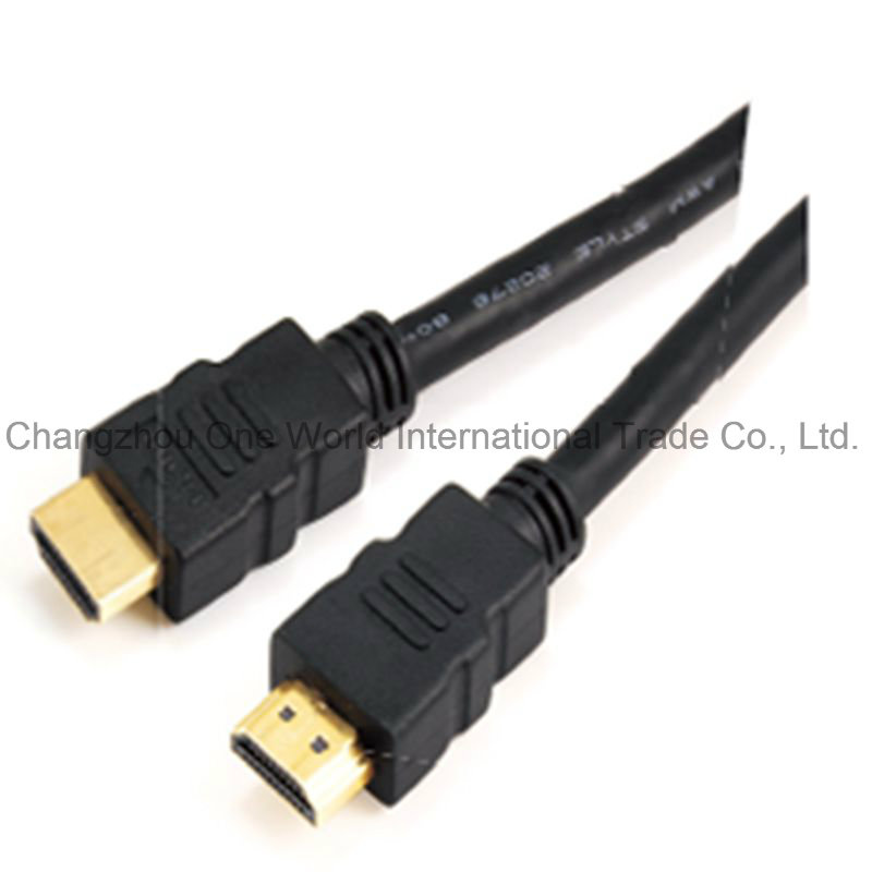 Black High Speed HDMI 19pin Plug-Plug Cable for HDTV/4K/3D/Internet