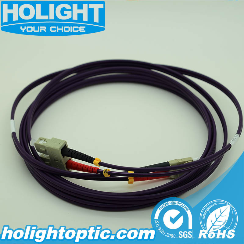 Sc to LC Om4 Fiber Optic Cable